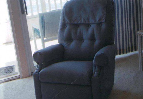 Reupholstered Recliner - Furniture Restoration in Wanchese, NC