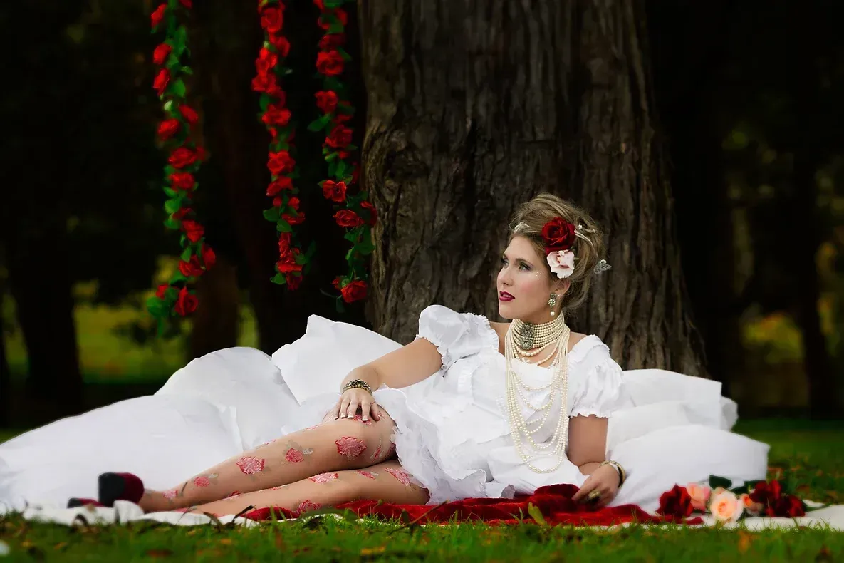 Makeup and styling by Bombshell Makeup (now Charishma) using air brush makeup. Photo by Andy Gock