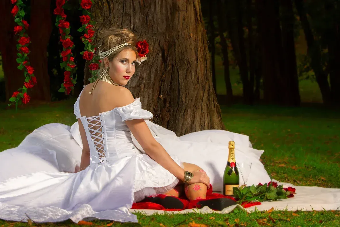 Makeup and styling by Bombshell Makeup (now Charishma) using air brush makeup. Photo by Andy Gock