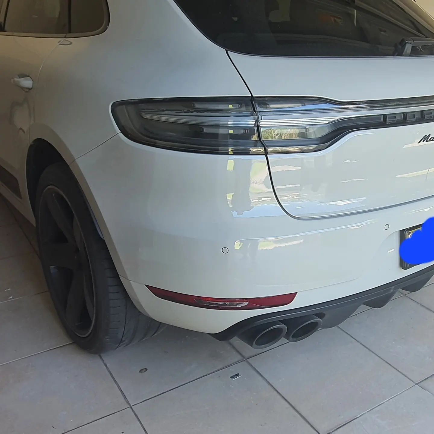 back left damaged rear