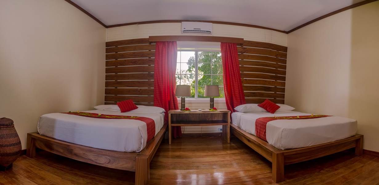 Beqa Lagoon resort twin share bedroom