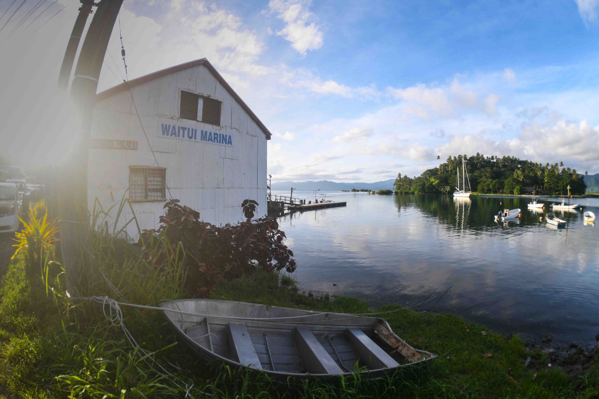 The Watui marina , part of the authentic Fiji that can be seen in Savusavu
