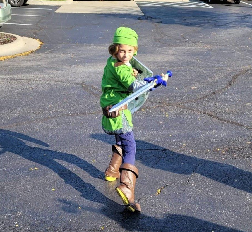 Link from Zelda costume Trunk or Treat 2021