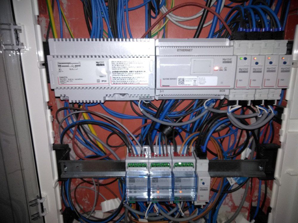 Cavi di un impianto elettrico