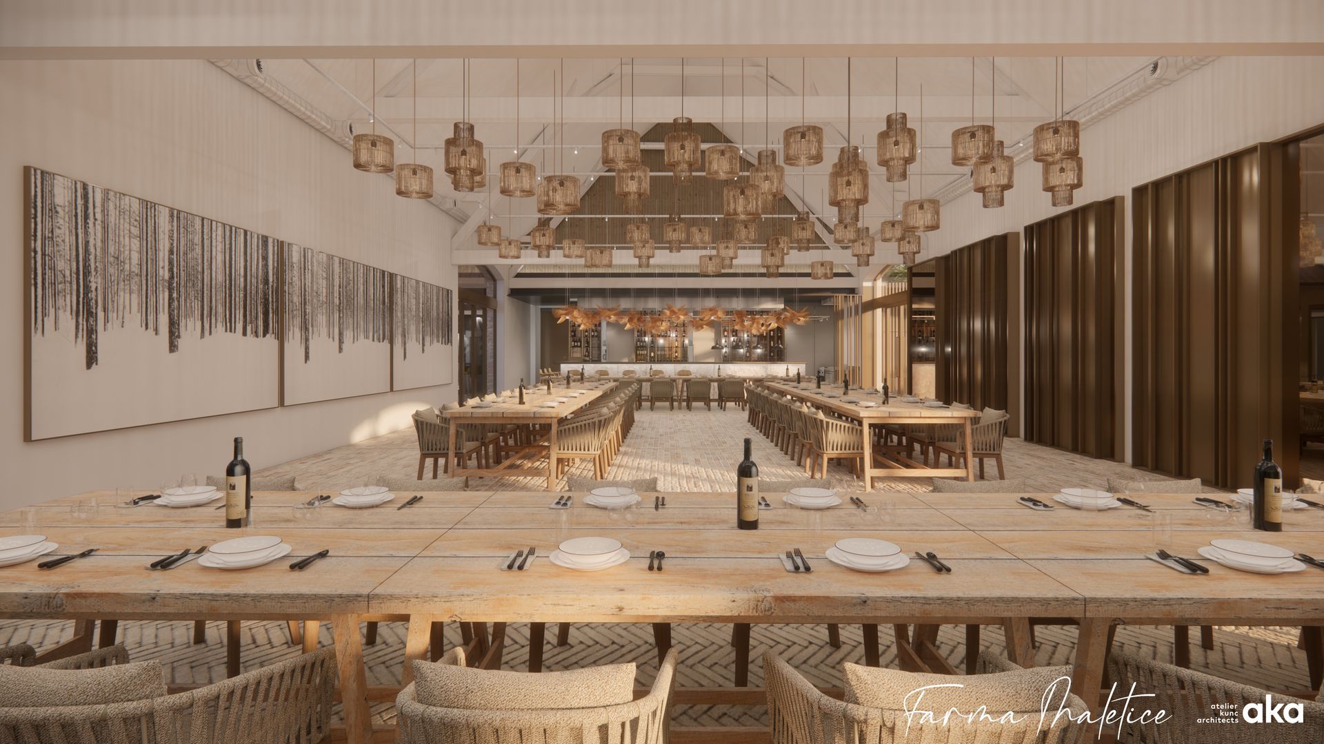 Ložnice s postelí, židlí, stolem a televizí.