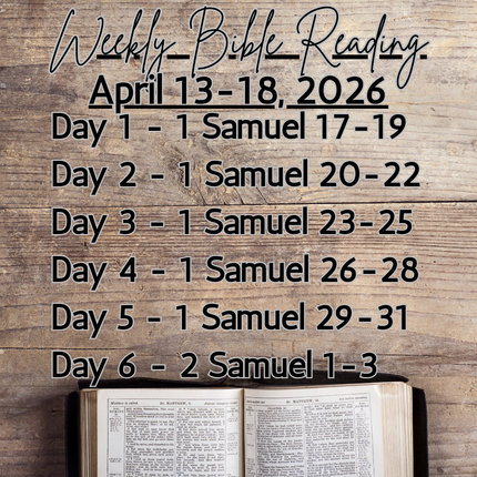 Weekly Bible Reading Graphic