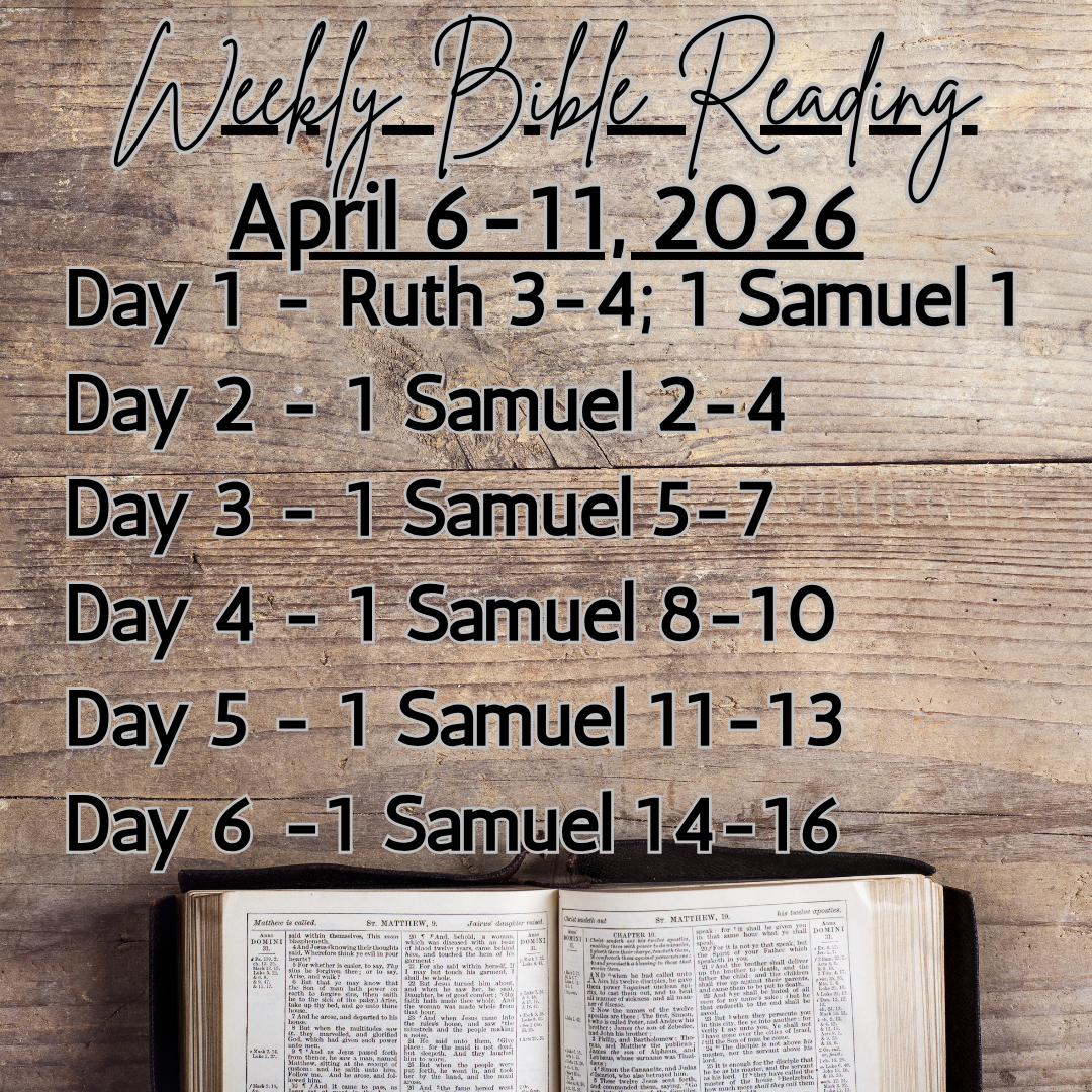 Weekly Bible Reading Graphic