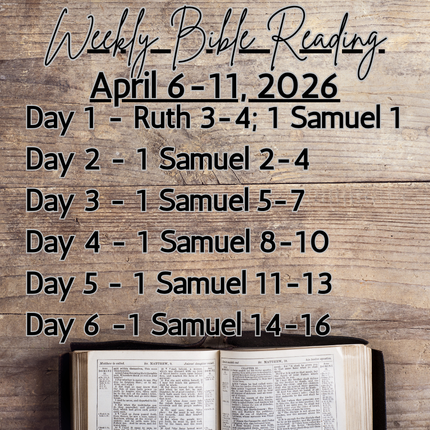 Weekly Bible Reading Graphic