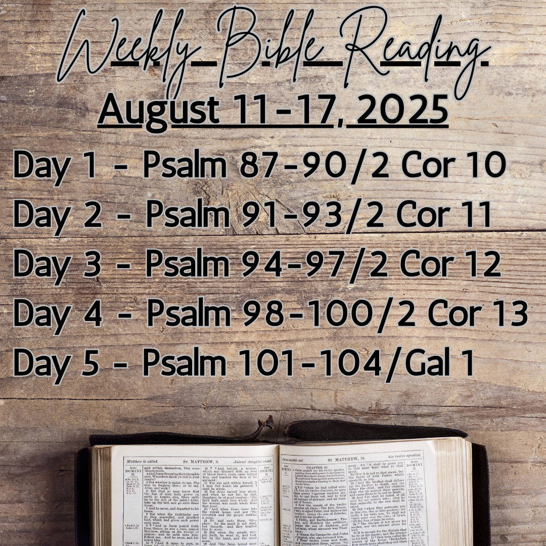 Weekly Bible Reading Graphic