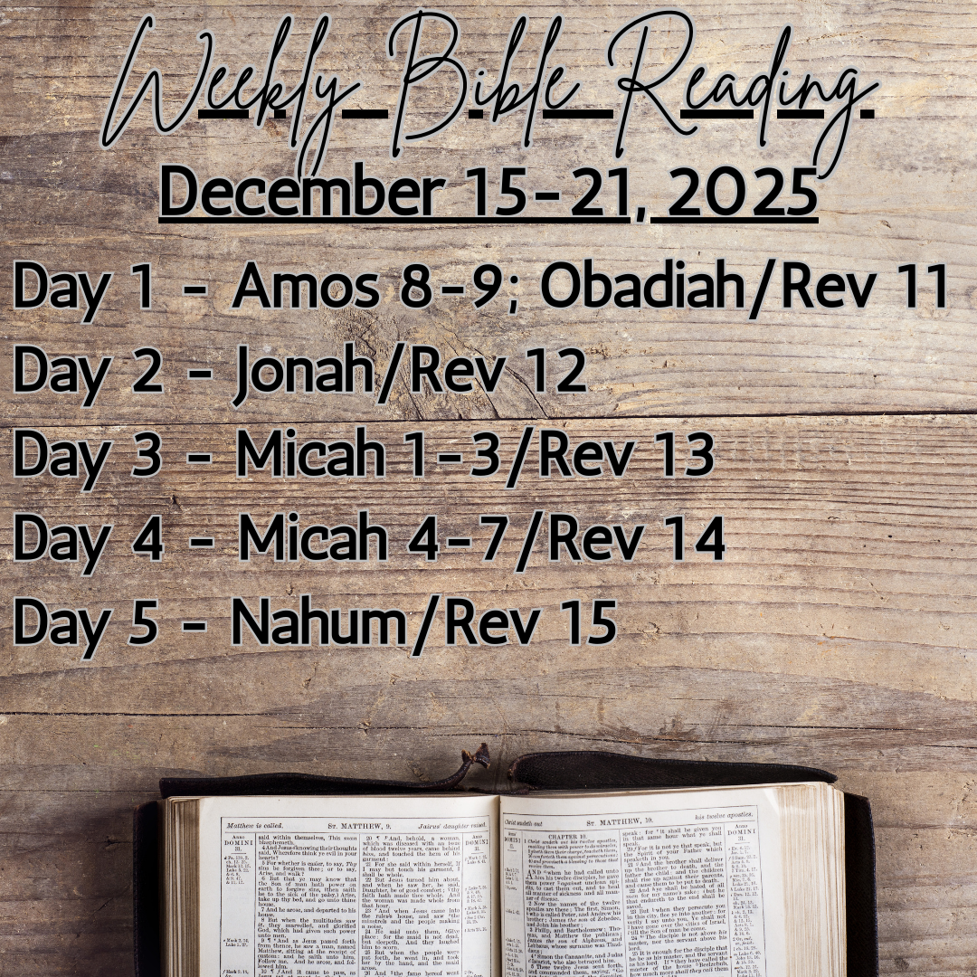 Weekly Bible Reading Graphic