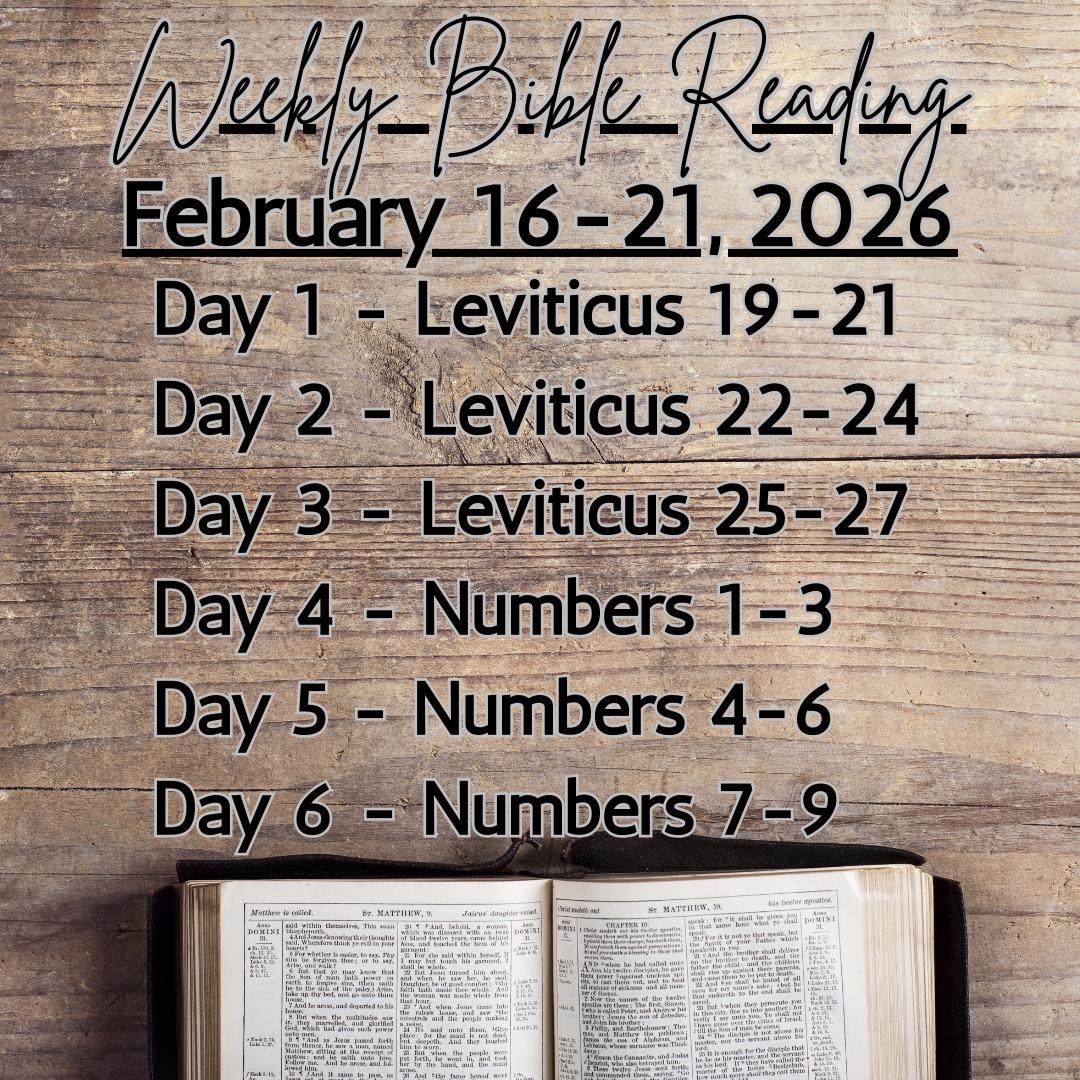 Weekly Bible Reading Graphic
