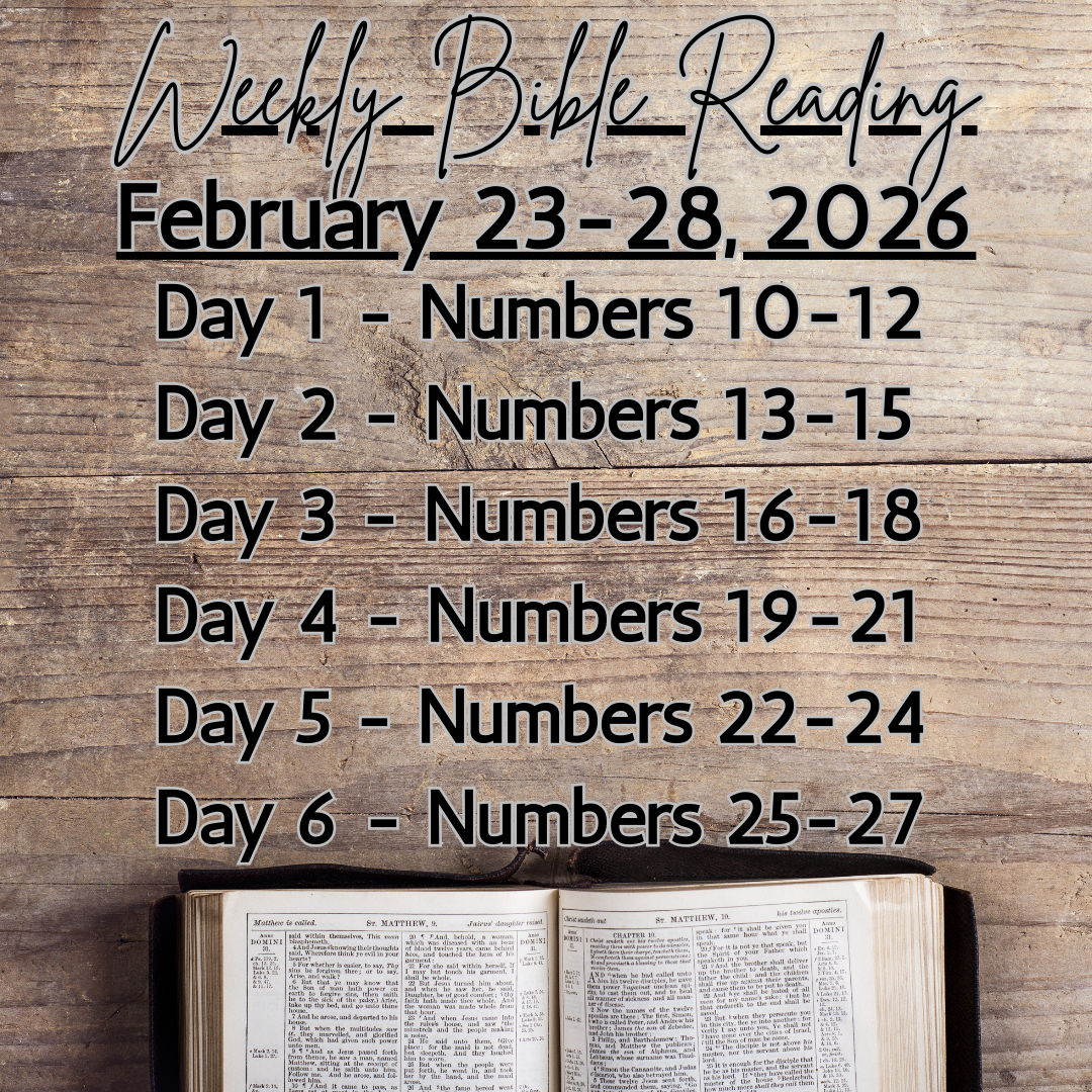 Weekly Bible Reading Graphic