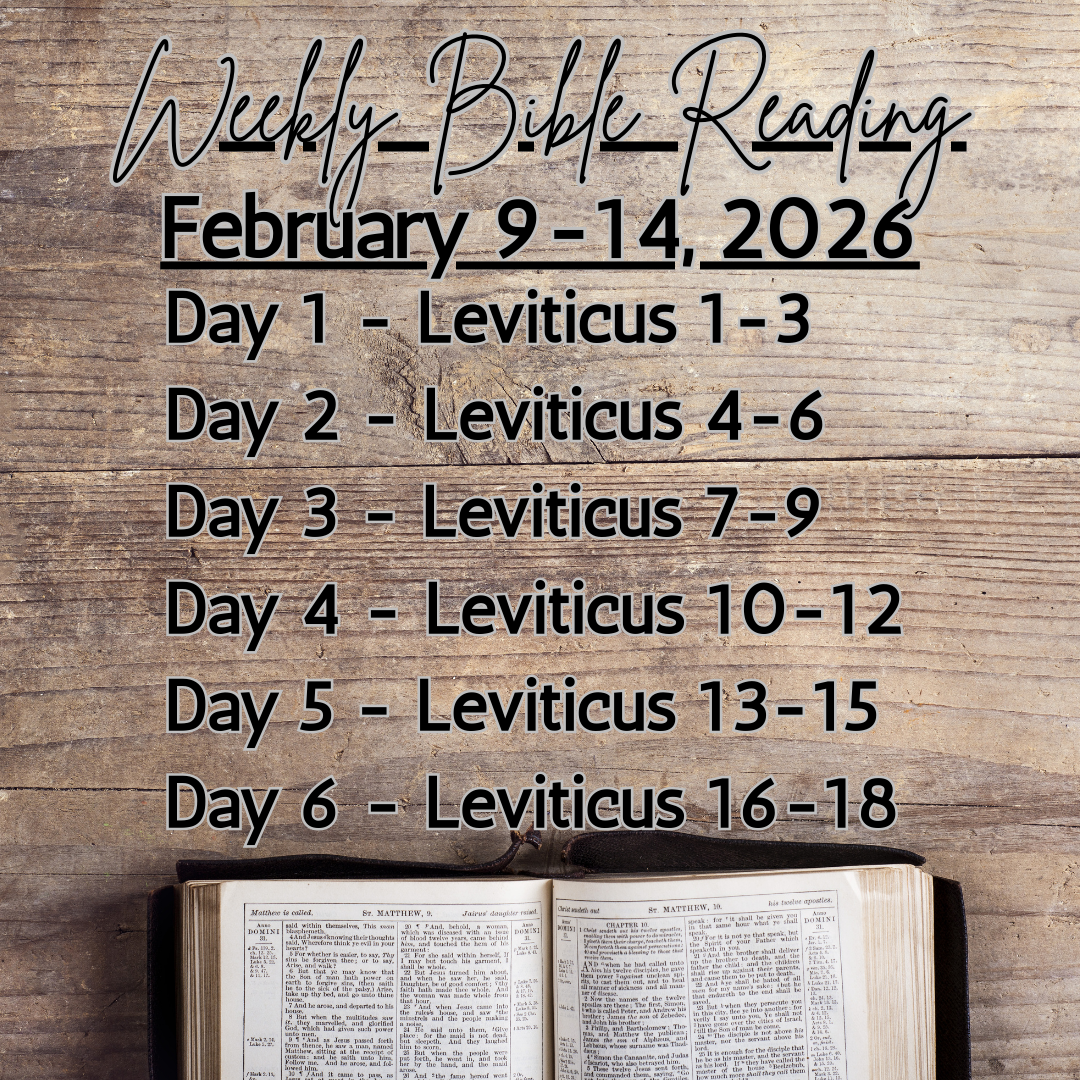 Weekly Bible Reading Graphic