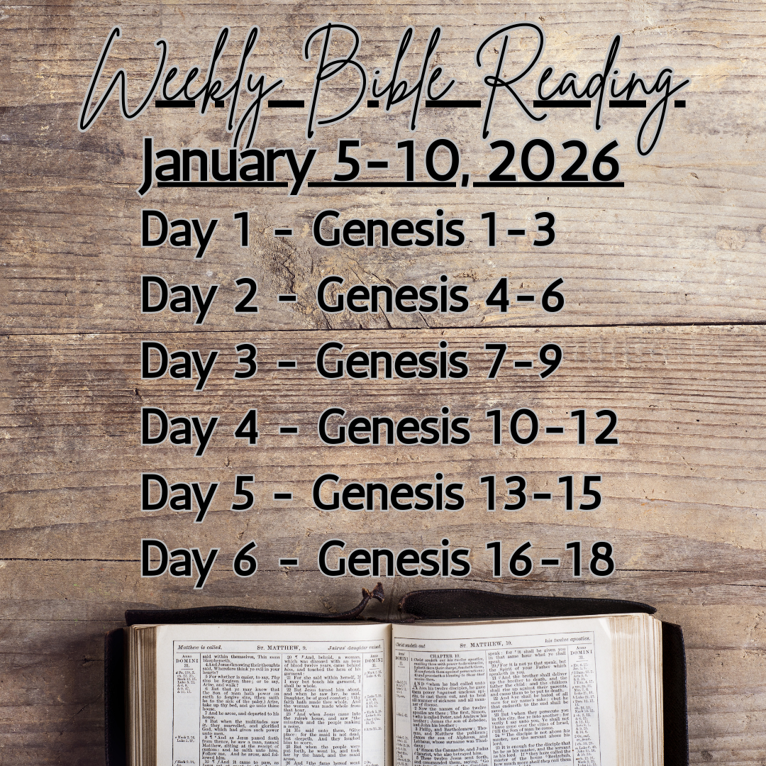 Weekly Bible Reading Graphic