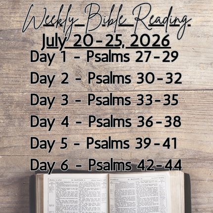 Weekly Bible Reading Graphic