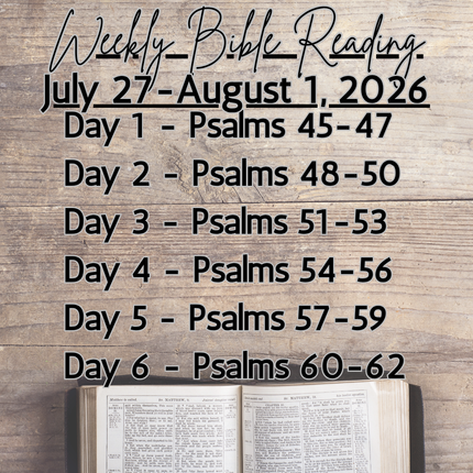 Weekly Bible Reading Graphic