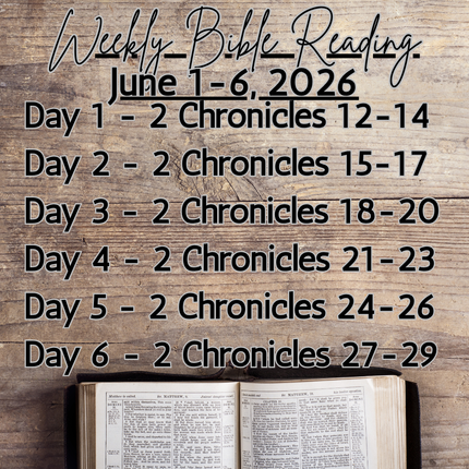 Weekly Bible Reading Graphic