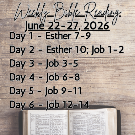 Weekly Bible Reading Graphic