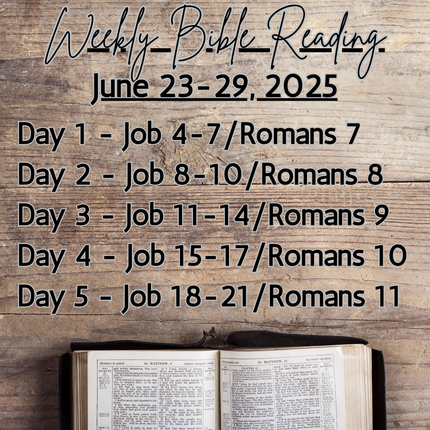 Weekly Bible Reading Graphic