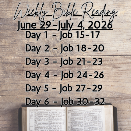 Weekly Bible Reading Graphic