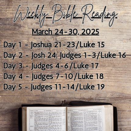 Weekly Bible Reading Graphic