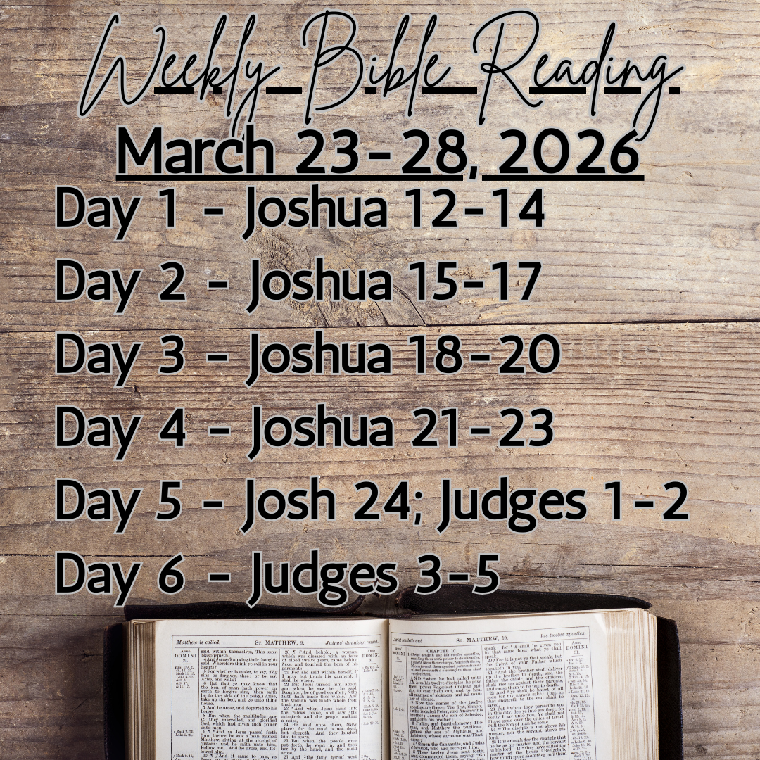 Weekly Bible Reading Graphic