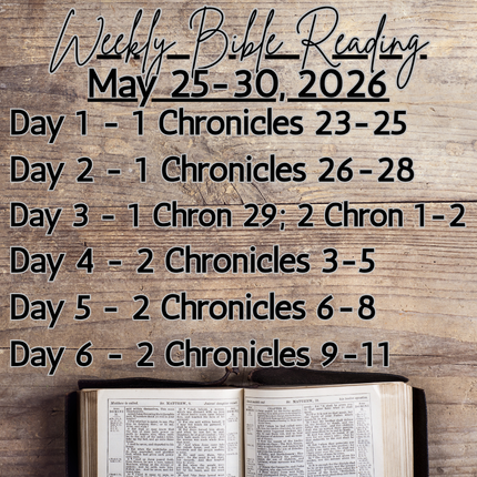 Weekly Bible Reading Graphic