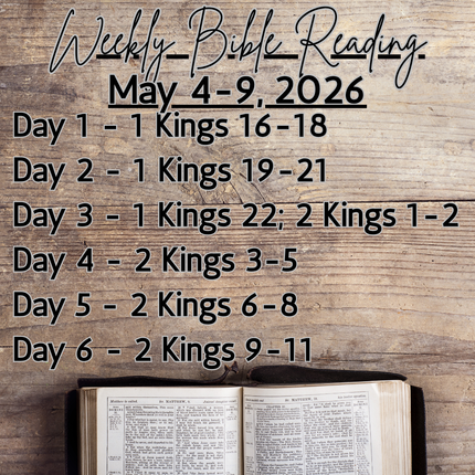 Weekly Bible Reading Graphic