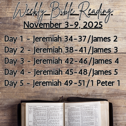 Weekly Bible Reading Graphic