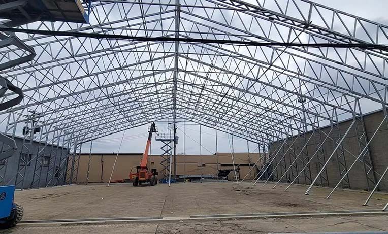 Commercial steel building