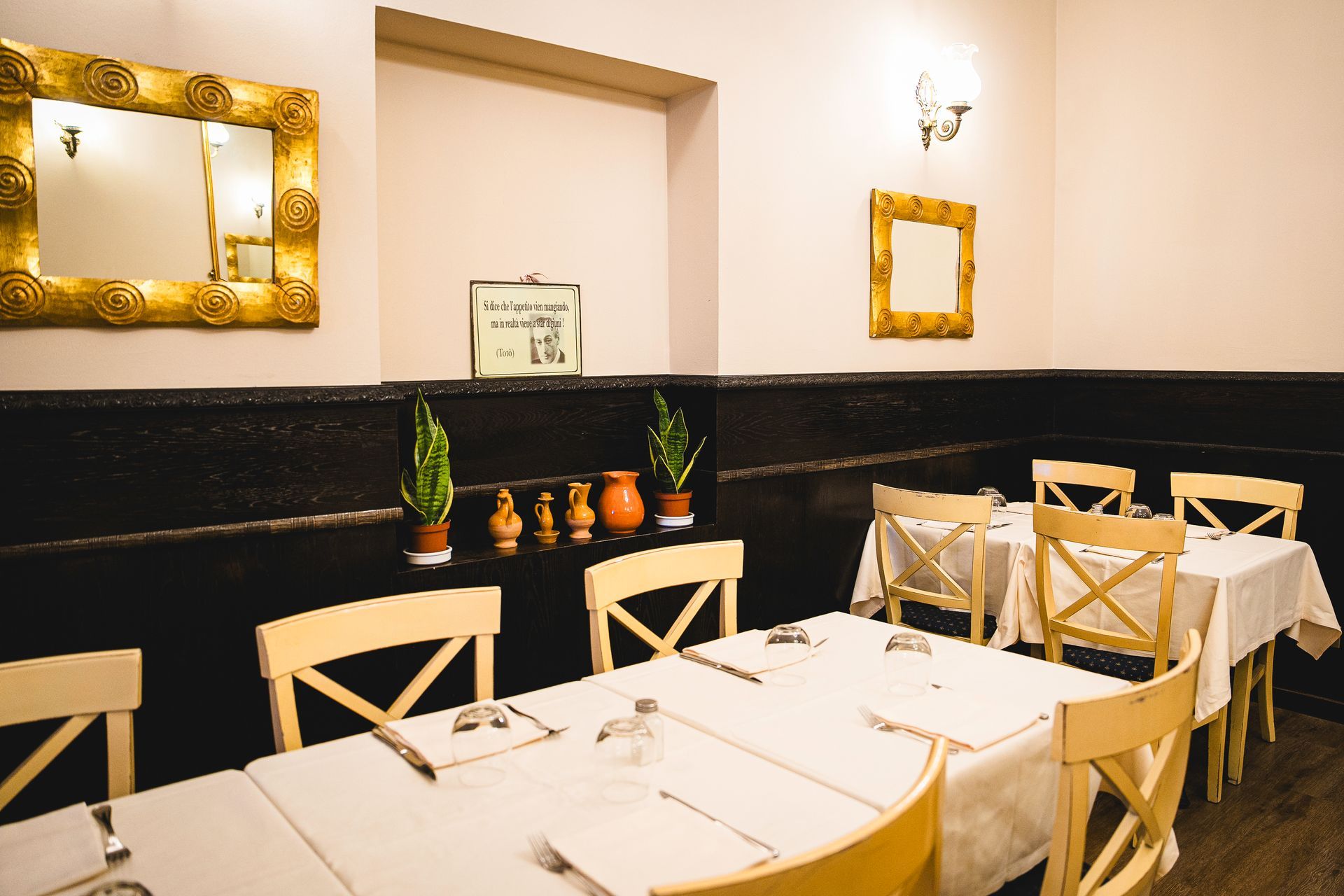 interno del ristorante La Livella