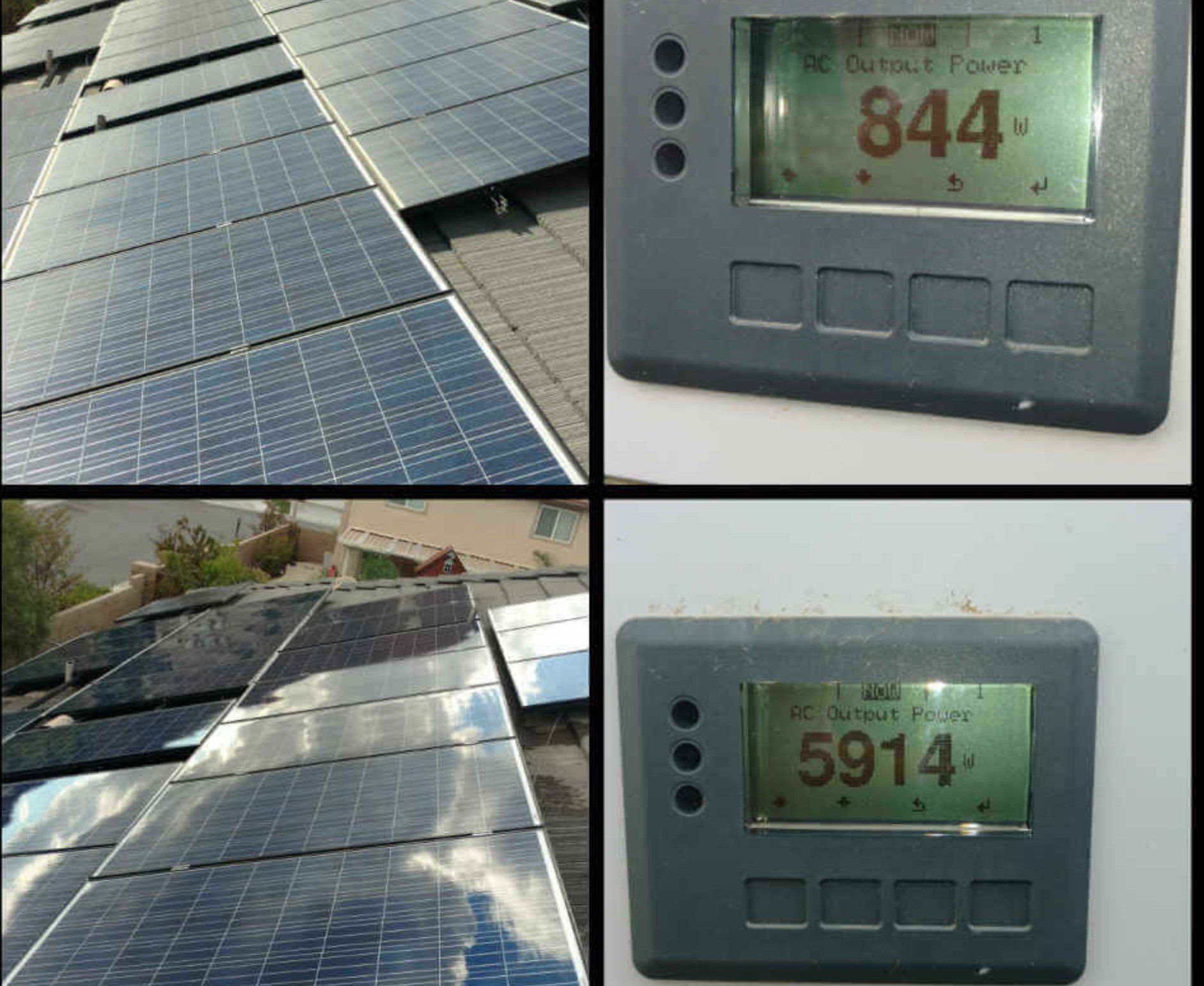 Solar panel and digital monitor — Peoria, AZ — Pro-Tech Solar Services, LLC