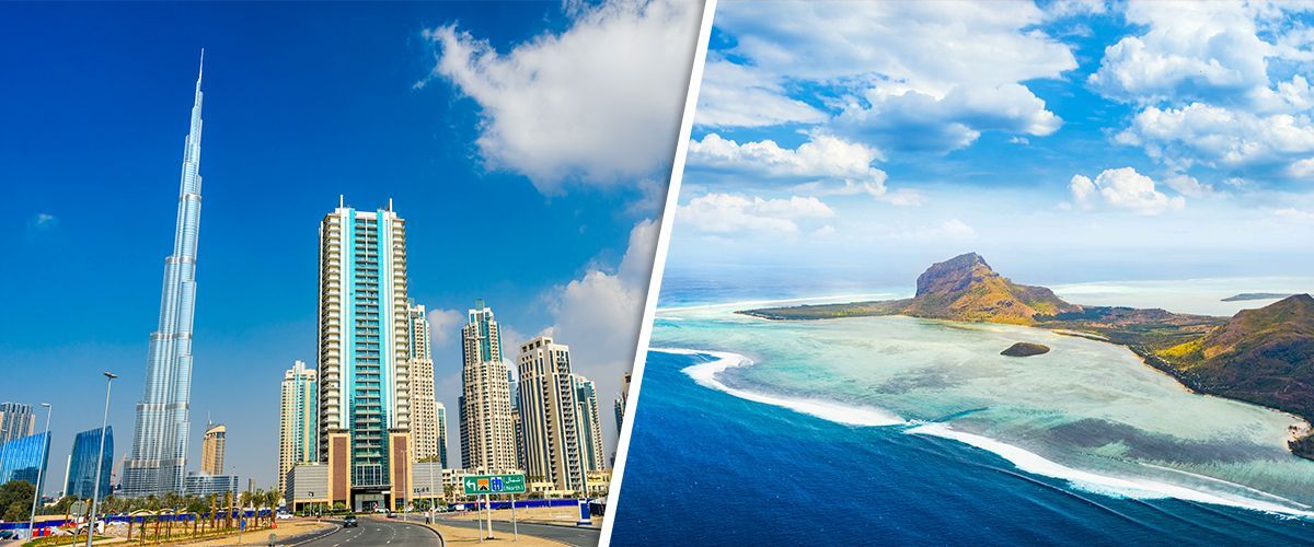 Dubai and Mauritius 4-star multi-centre holidays