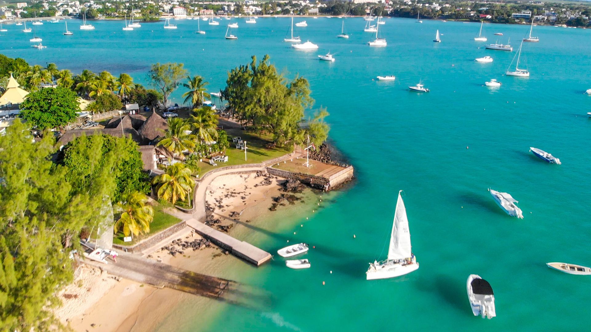 Boats and yachts in Mauritius Blue Sea 