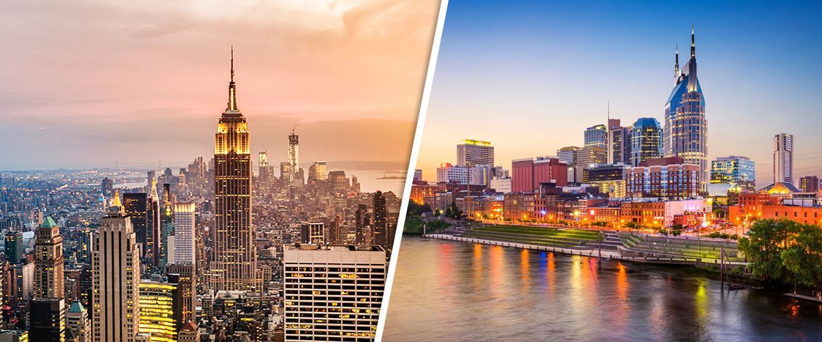 New York and Nashville multi-centre holidays