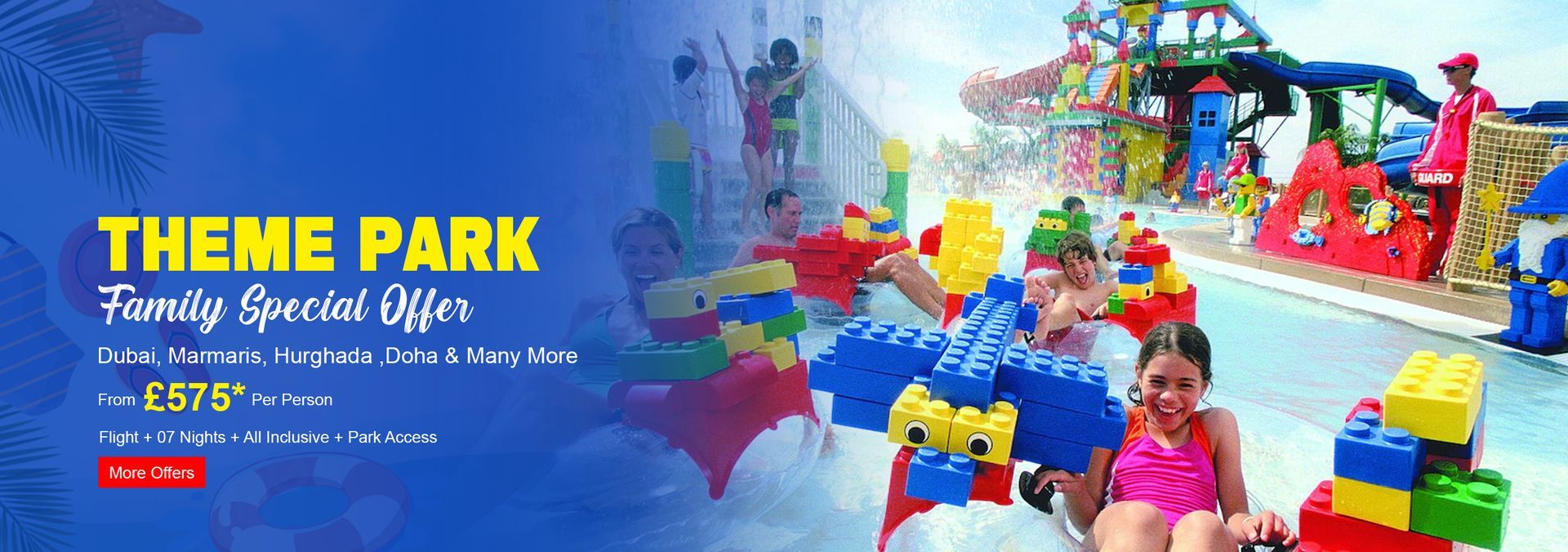 Water park and Theme park holidays