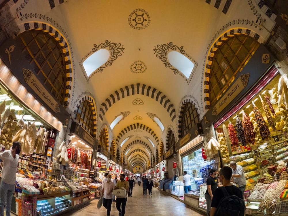 Shopping in Istanbul, Turkey.