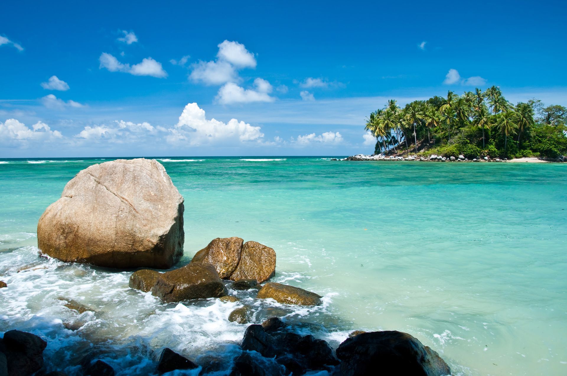 A beach in Phuket, Thailand.