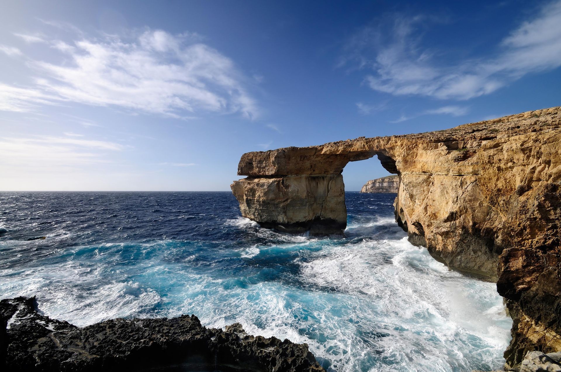 Azure Window was a natural arch formed by rocks located just off the shores of Malta.