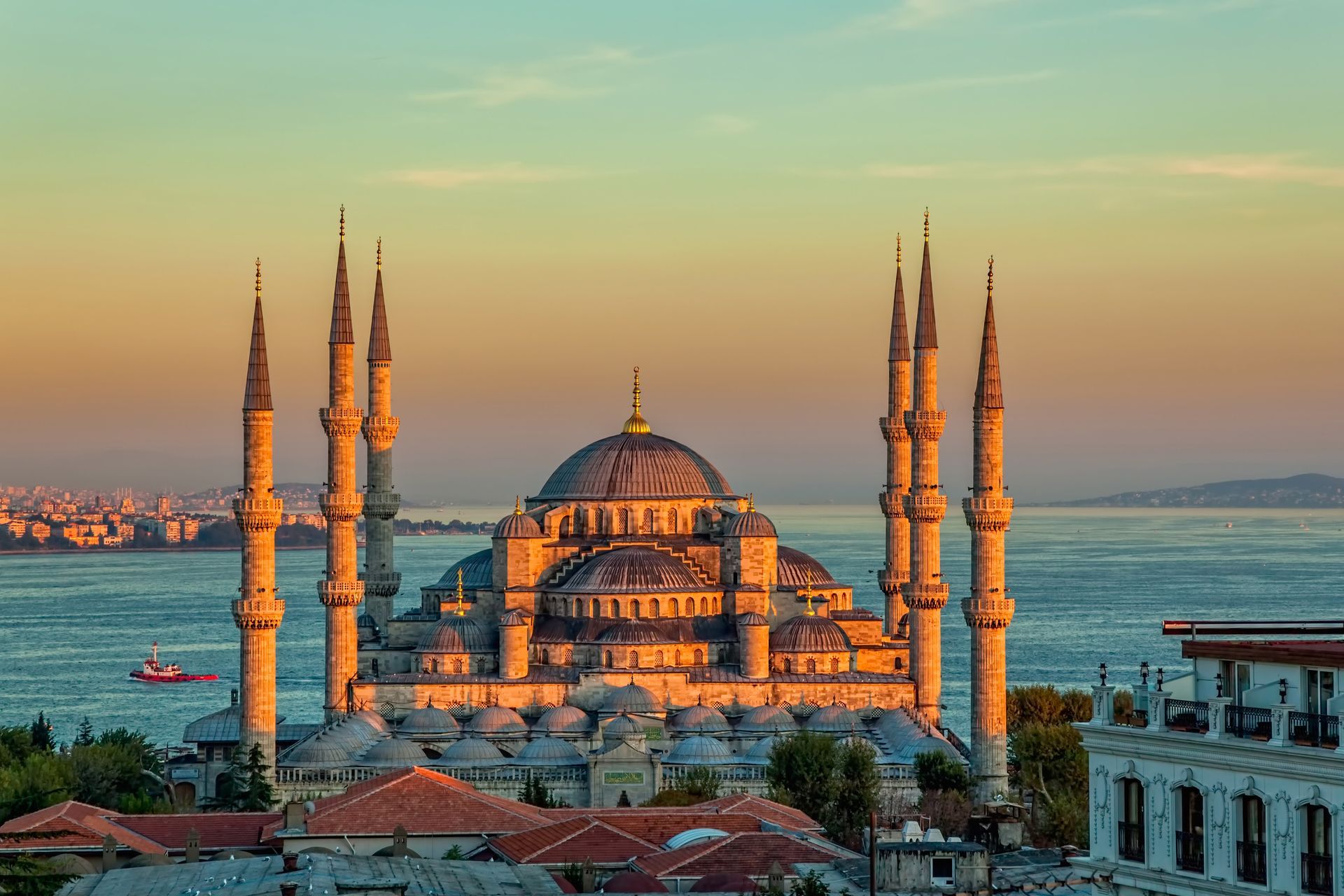 The Blue Mosque in Istanbul, Turkey.