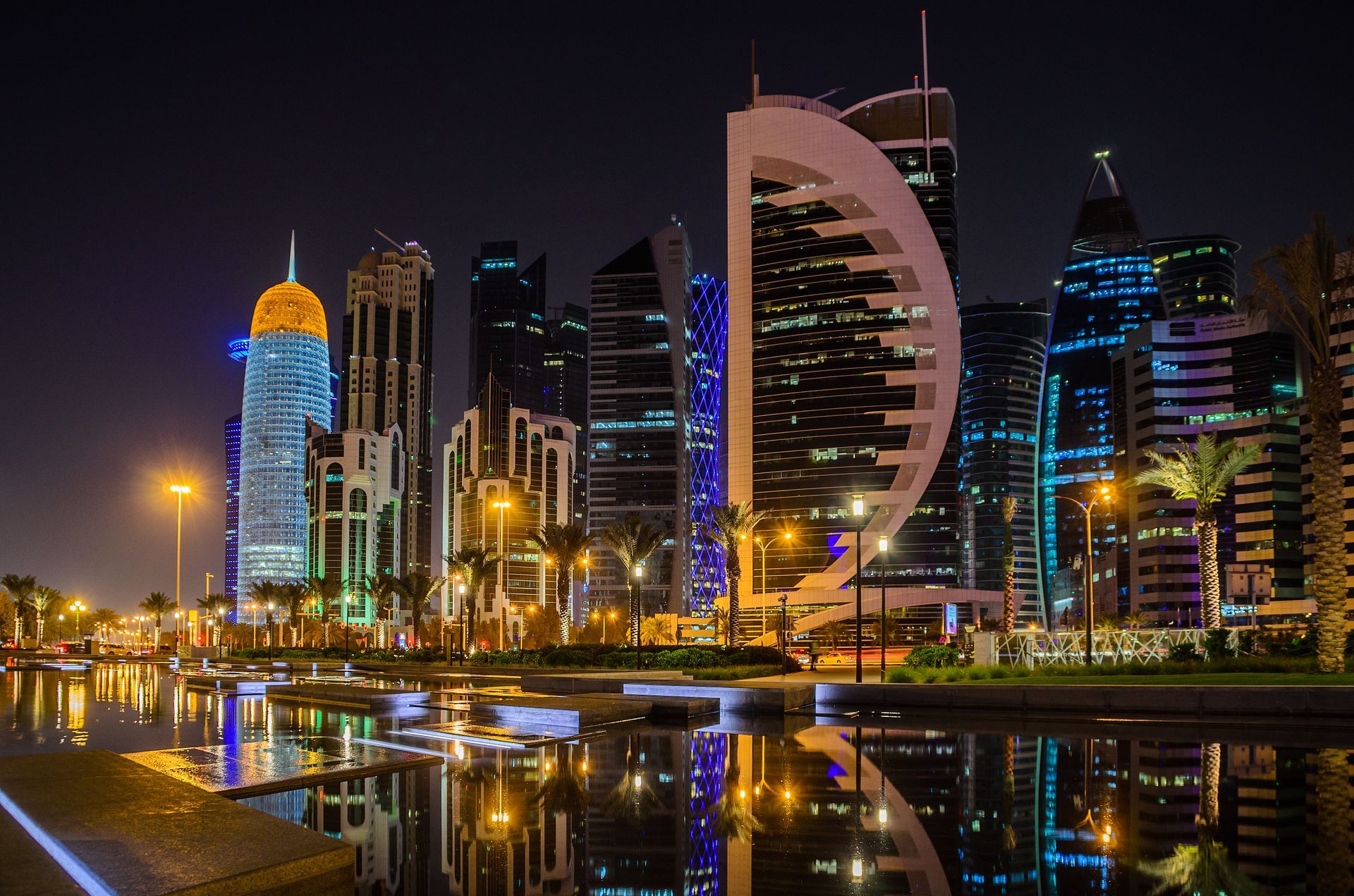 Qatar night view