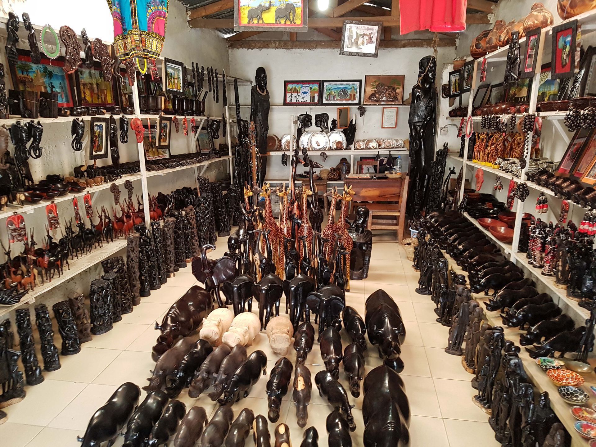 Mwenge Woodcavers Market, a cultural centre in Dar Es Salaam, Tanzania.