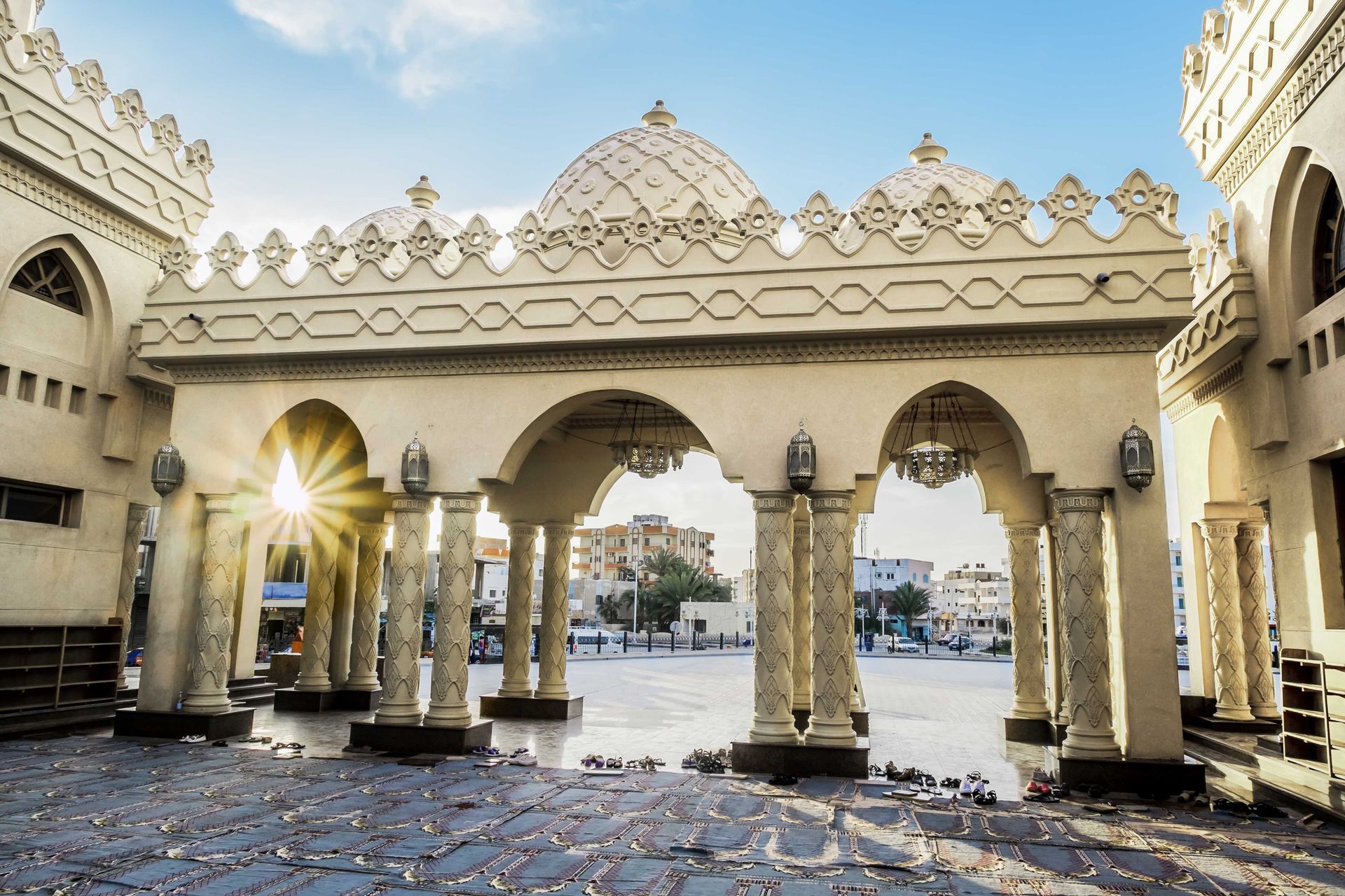 Al Mina Mosque, a mosque in Hurghada, Egypt.