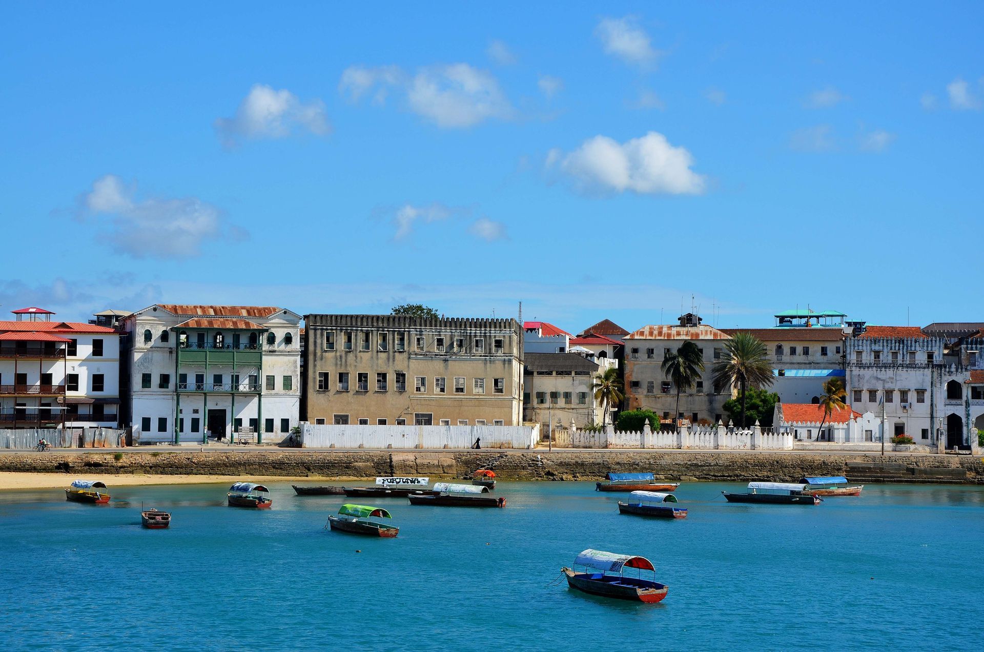 Zanzibar Stone Town beach in Tanzania.