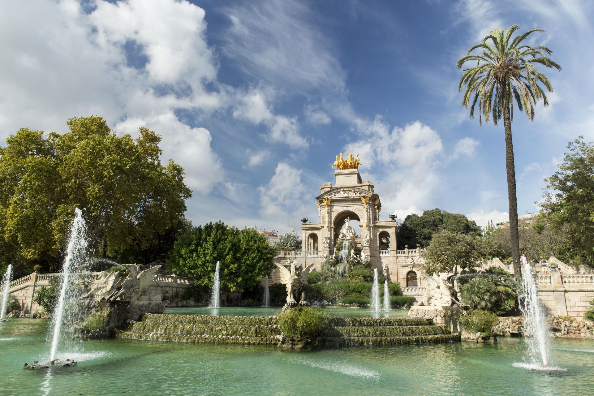 Ciutadella Park in Barcelona, Spain.