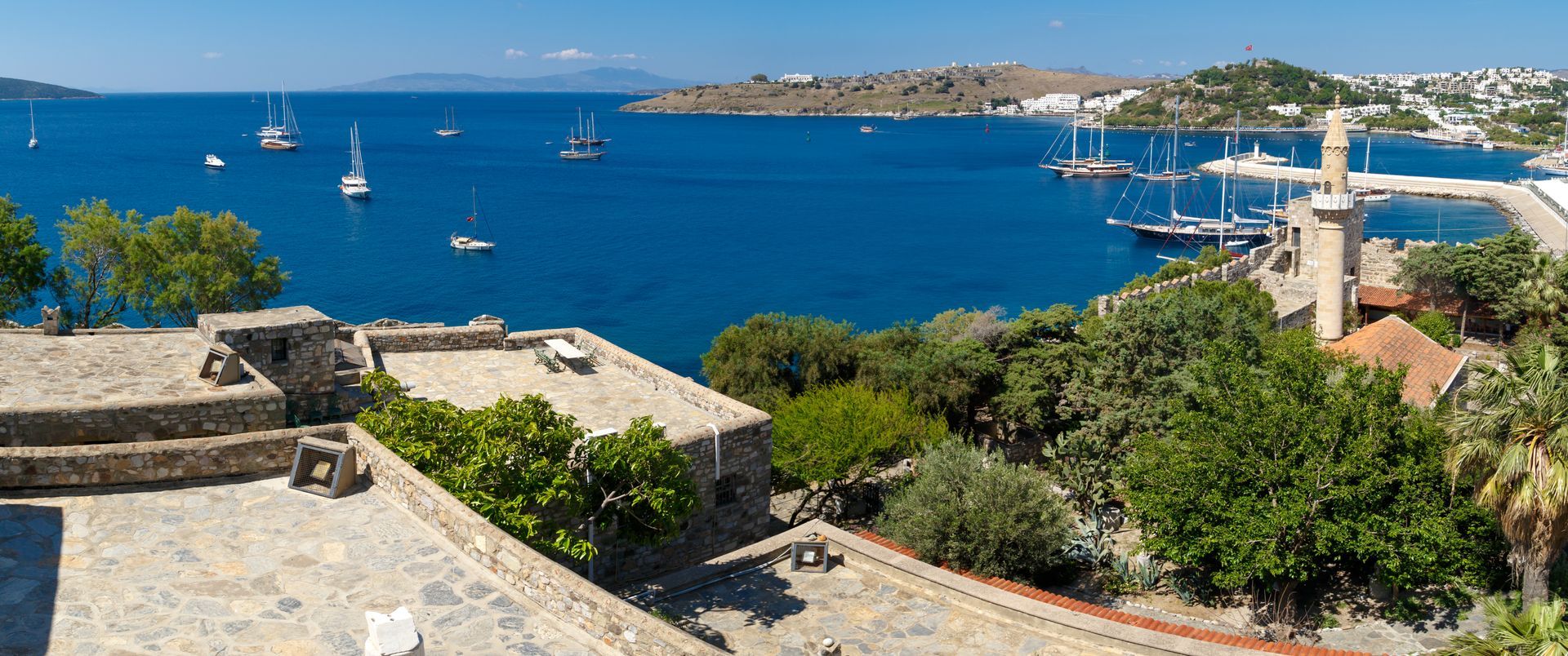 View from Bodrum Castle in Turkey.