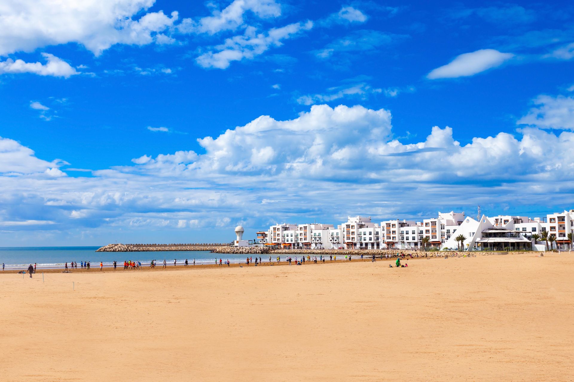 View of Marina in Agadir City, Morocco.