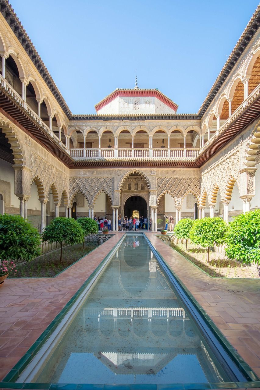 Royal Alcázar of Seville, a palace in Seville, Spain.