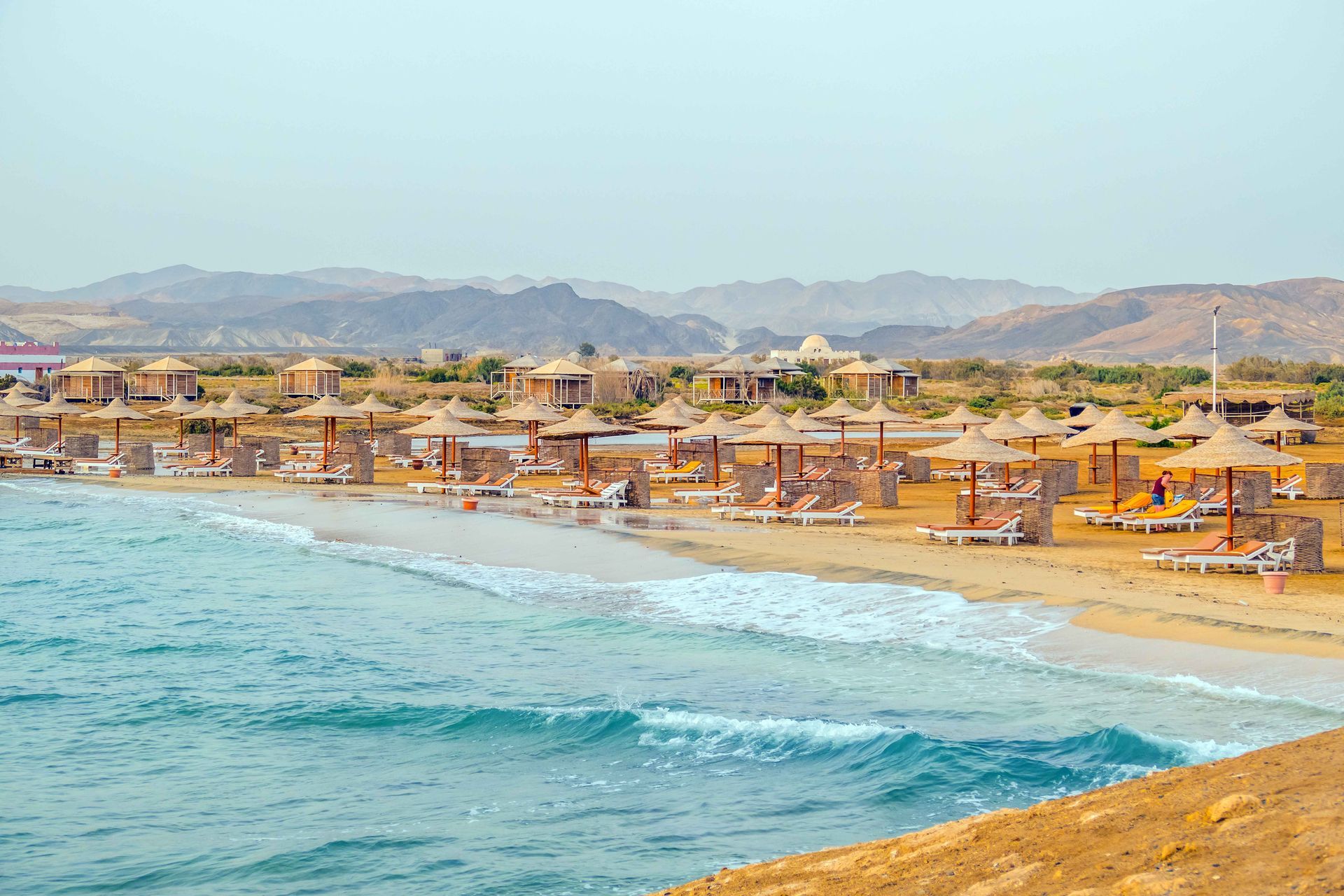 A Red Sea beach in Marsa Alam, Egypt.