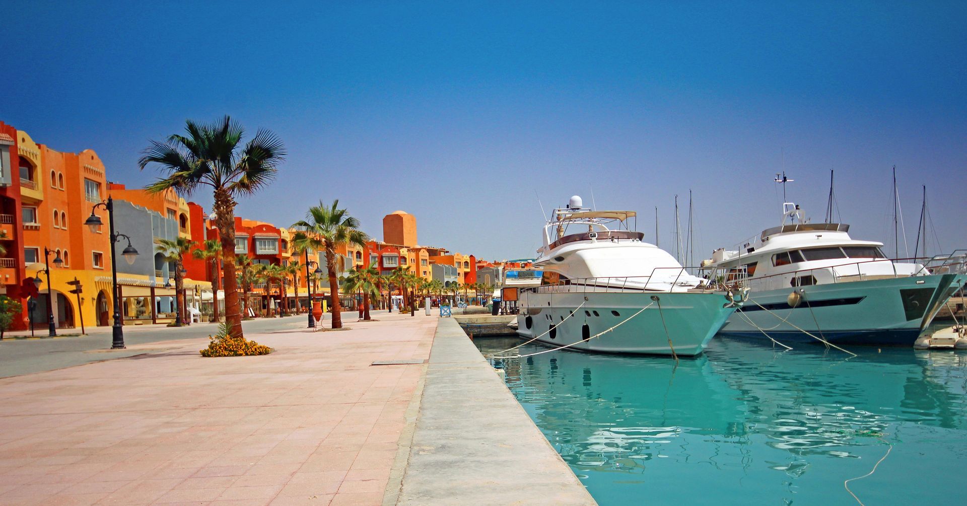 Hurghada Marina, a marina in Hurghada, Egypt.